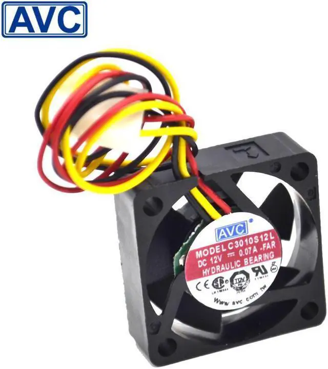 Main image of original AVC New original C3010S12L 12V 0.07A  30x30x10mm 3010 3cm ultra quiet hard drive fan