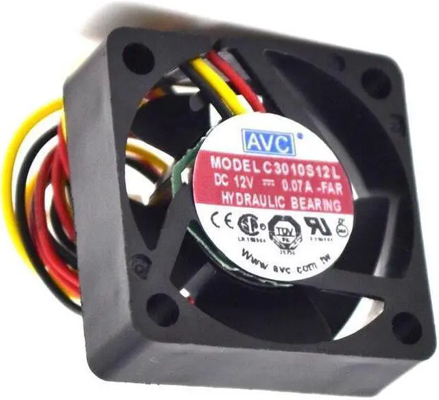 Alt view image 3 of 6 - original AVC New original C3010S12L 12V 0.07A  30x30x10mm 3010 3cm ultra quiet hard drive fan