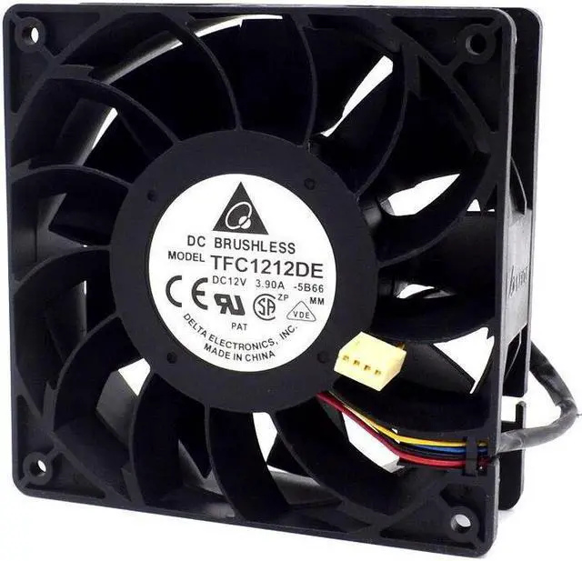 Alt view image 4 of 6 - 200pcs DELTA  New power motorcycle conversion motorcycle fan violence 12CM fan 3.9A 12v TFC1212DE 120*120*38mm