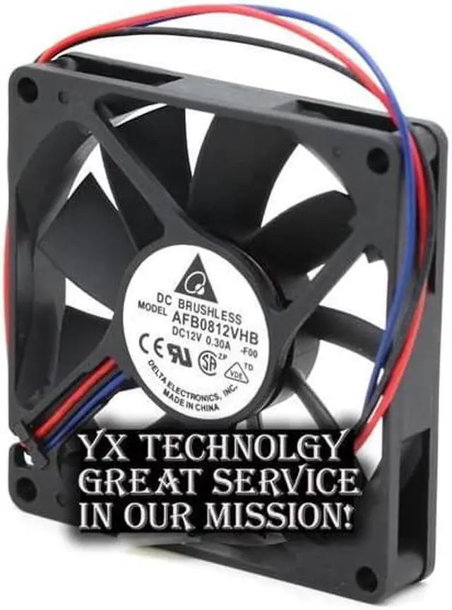 Alt view image 4 of 6 - New chassis 80*80*15mm 8015 AFB0812VHB 12V 0.30A CPU cooling fans double ball for delta