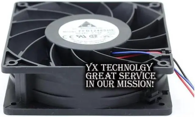 Alt view image 6 of 6 - Delta New and Original in FFB1248SHE 12038 12 cm 48v 0.57A double ball speed cooling fan for  120*120*38mm