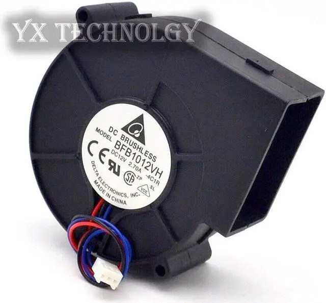 Alt view image 2 of 6 - original Delta 10pcs\/lot BFB1012VH  industrial fan wind turbine 2.7A DC12 pin 9733-3