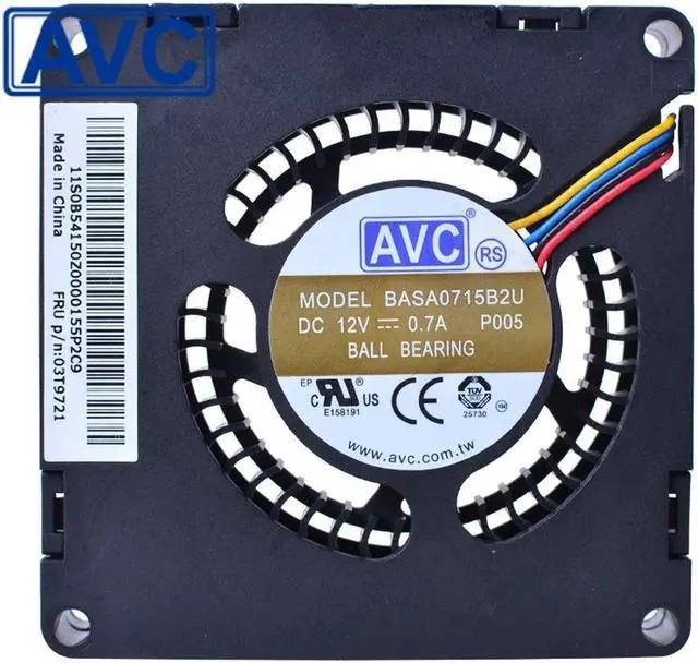 Main image of 1pcs BASA0715B2U DC 12V 0.70A M92p 70mm cooling turbo fan 7015 70x70x15mm
