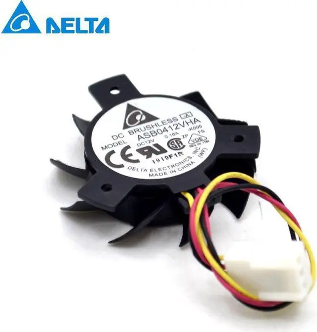 Main image of New 12v 0.16A 0PGH1 Vostro360 2320 ASB0412VHA -C106 Radiator fan 36mm diameter Delta