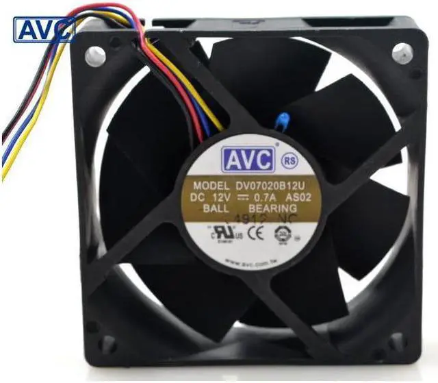 Main image of AVC DV07020B12U 7020 70mm 7cm DC 12V 0.7A dual ball bearing fan server inverter cooling fan