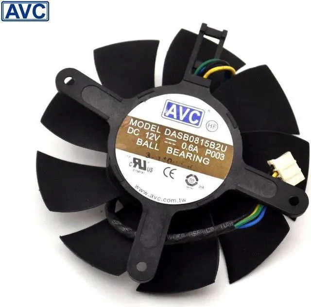 Main image of video card fanTI GTX560  3 graphics card fan  0.6A DASB0815B2U