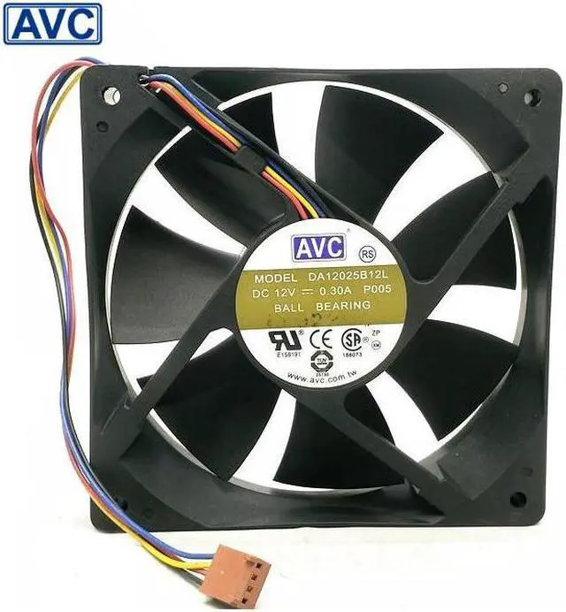 Main image of original AVC  Original DA12025B12L P005 12V 0.3A 12cm  12025 pin PWM fan cooling fan 5pcs\/lot