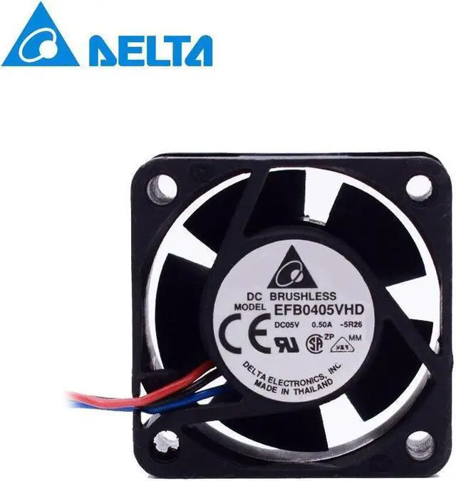 Main image of Delta fan  EFB0405VHD 4020 4cm 5V 0.50A three line server chassis fan drive 40*40*20mm 50pcs\/lot