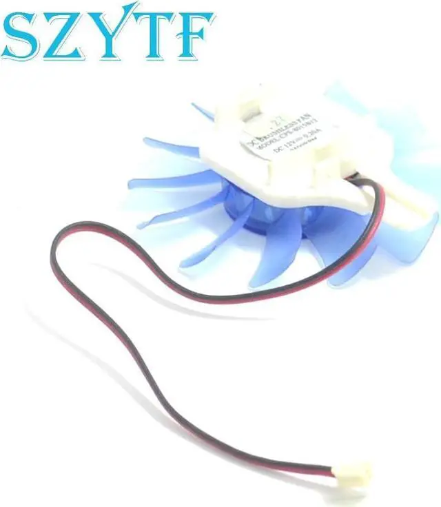 Alt view image 2 of 2 - video card fanNew 9600 GTS250 Graphics card fan Ball 75mm diameter 12V 0.20A CPS-8015B12