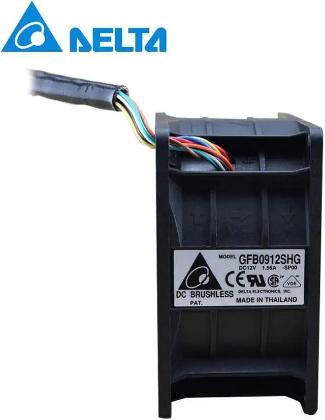 Alt view image 2 of 4 - New 9050 9CM winds of fan 12V 1.56A GFB0912SHG double leaf 90*90*50mm