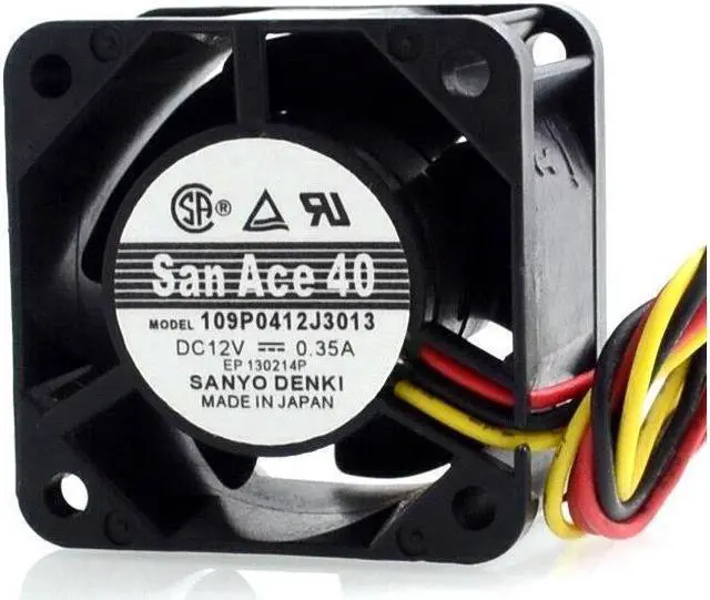 Alt view image 5 of 5 - 1pcs The new 109P0412J3013 4028 4CM 12V 0.35A wind speed cooling fan  40*40*28mm