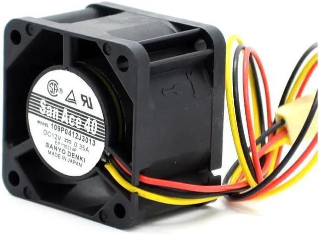 Alt view image 3 of 5 - 1pcs The new 109P0412J3013 4028 4CM 12V 0.35A wind speed cooling fan  40*40*28mm