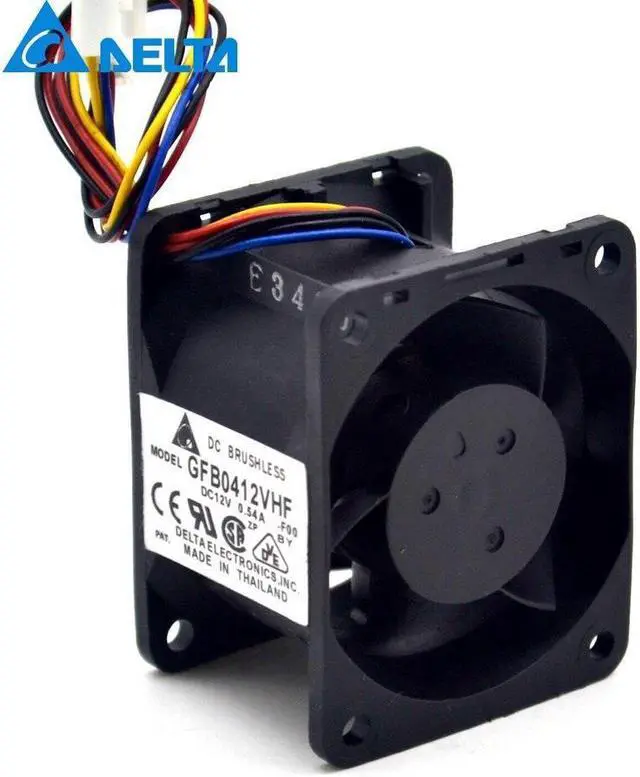 Alt view image 4 of 4 - Delta New GFB0412VHF 4030 12V 0.54A server fan for  40*40*30mm