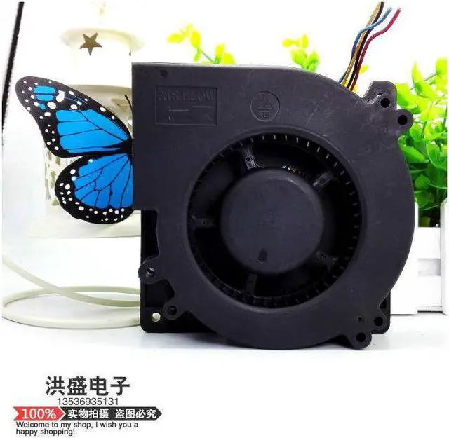 Alt view image 3 of 4 - Delta Cooling fan For  BFB1212HH 5M2PR DC 12V 1.65A 4-wire 4-pin 110mm 120x120x32mm blower fan