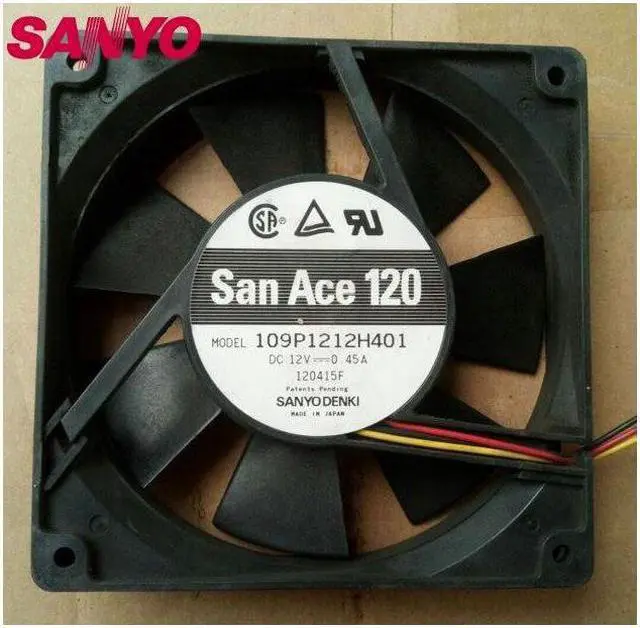 Main image of 1pcs 109P1212H401 12025 120*120*25mm 12V 0.45A For Sun Server inverter axial cooler chassic case Cooling Fans