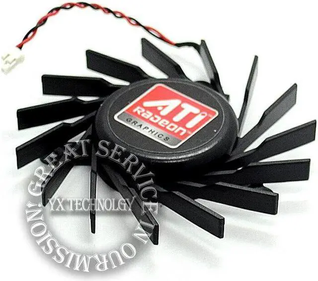 Alt view image 3 of 4 - video card fanNew 3870 Graphics card fan A7510M12D (TP) 12V 0.35A Dual ball bearing 72mm diameter