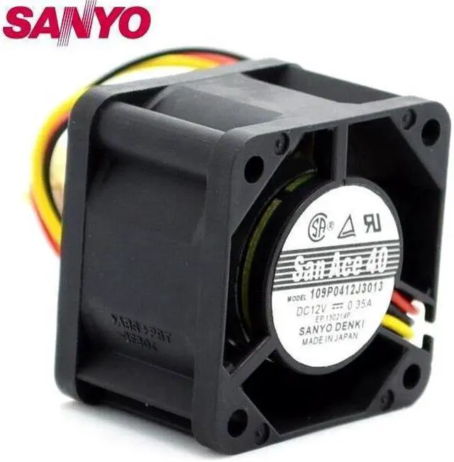 Alt view image 2 of 5 - 1pcs The new 109P0412J3013 4028 4CM 12V 0.35A wind speed cooling fan  40*40*28mm