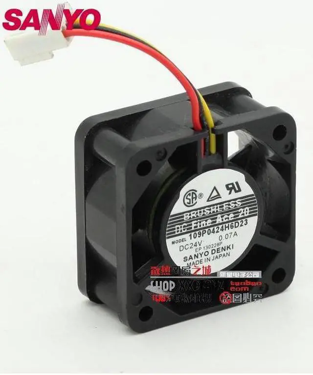 Main image of cooling fan  A90L-0001-0551 # A 109P0424H6D23 fan  40mm 4cm DC24V 0.07A 40 * 40 * 20mm server axial fans drive