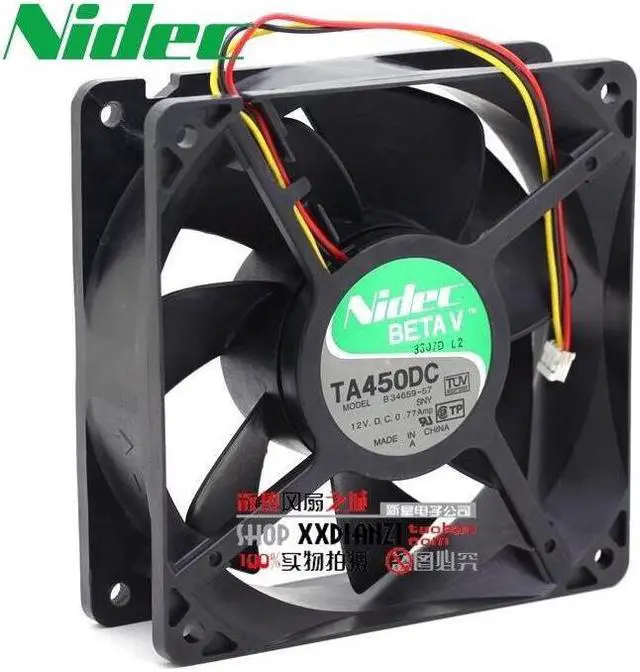Main image of Nidec New and Original TA450DC B34659-57  120*120*38mm 12V 0.77A 12038 winds of fan tachometer