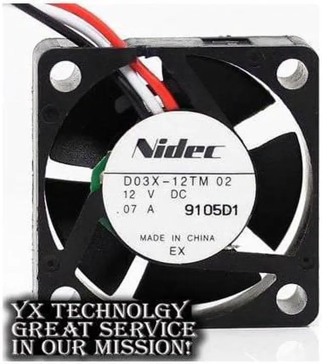 Alt view image 3 of 3 - Nidec  New and Original fan D03X-12TM supports wind speed 0.07A 12V for Nidec 30*30*10mm