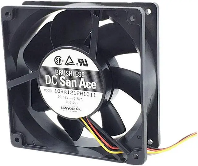 Alt view image 2 of 4 - 2pcs\/lot 109R1212H1011 Server Square Fan 12038 12cm 120X120X38mm  DC12V 0.52A Server Cooling Fan