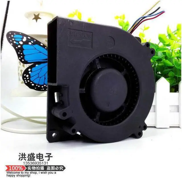 Alt view image 4 of 4 - Delta Cooling fan For  BFB1212HH 5M2PR DC 12V 1.65A 4-wire 4-pin 110mm 120x120x32mm blower fan