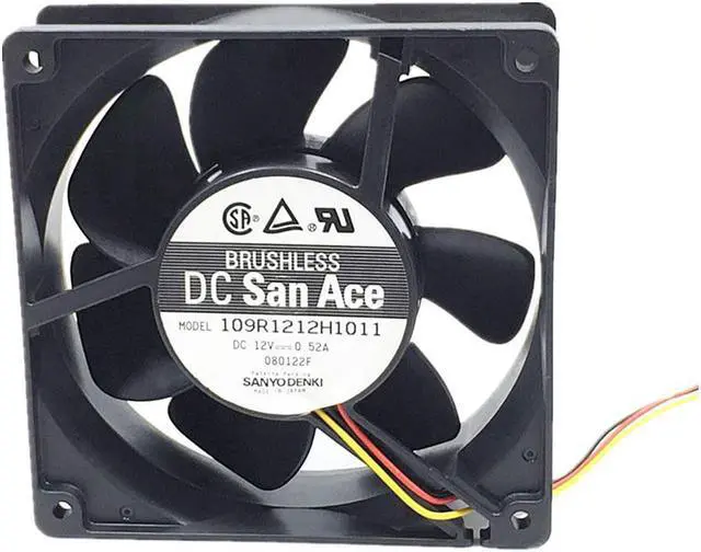 Main image of 2pcs\/lot 109R1212H1011 Server Square Fan 12038 12cm 120X120X38mm  DC12V 0.52A Server Cooling Fan