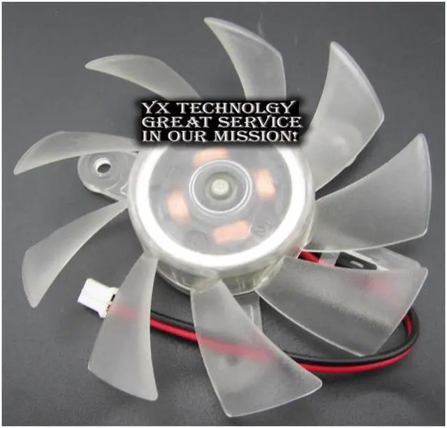 Main image of video card fanNew Graphics card fan PLA08015S12HH 12V 0.35A 75mm diameter