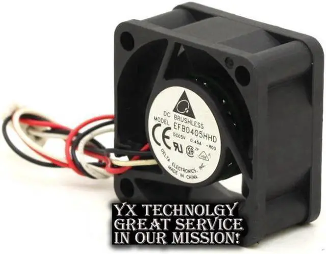 Alt view image 4 of 6 - New EFB0405HHD 4020 5V 0.45A 4cm stall alarm dual ball bearing fan switch for Delta 40*40*20mm