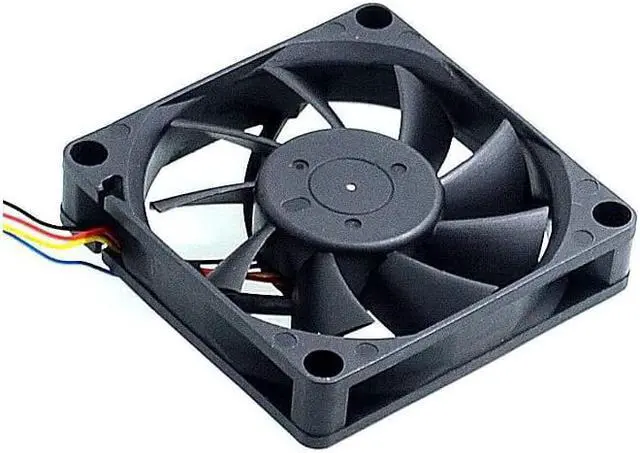 Alt view image 6 of 6 - 2pcs fan Original AUB0712MB 7015 12V 0.24A 7cm 4 -pin PWM  CPU cooling fan for Delta 70*70*15mm