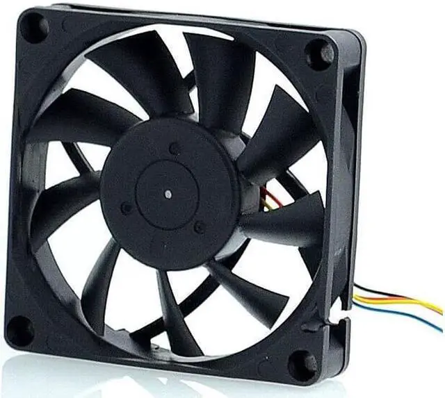 Alt view image 4 of 6 - 2pcs fan Original AUB0712MB 7015 12V 0.24A 7cm 4 -pin PWM  CPU cooling fan for Delta 70*70*15mm