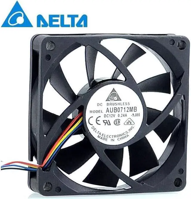 Main image of 2pcs fan Original AUB0712MB 7015 12V 0.24A 7cm 4 -pin PWM  CPU cooling fan for Delta 70*70*15mm