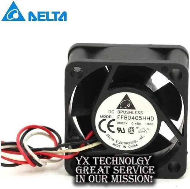 Main image of New EFB0405HHD 4020 5V 0.45A 4cm stall alarm dual ball bearing fan switch for Delta 40*40*20mm