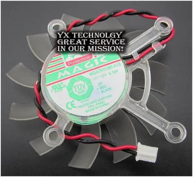 Main image of video card fanNew 8600GT9500GT 9600GT Graphics card cooling fan MGA7012MR-A15 12V 0.13A Diameter 6.5cm