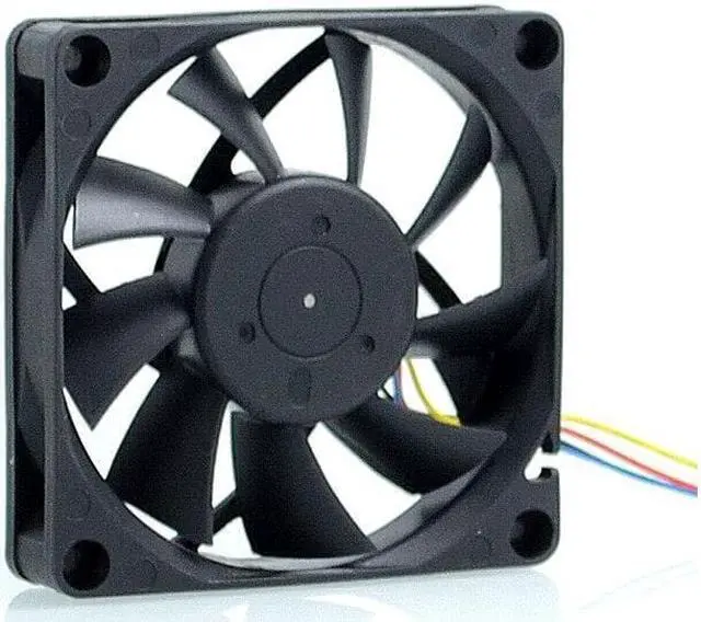 Alt view image 3 of 6 - 2pcs fan Original AUB0712MB 7015 12V 0.24A 7cm 4 -pin PWM  CPU cooling fan for Delta 70*70*15mm