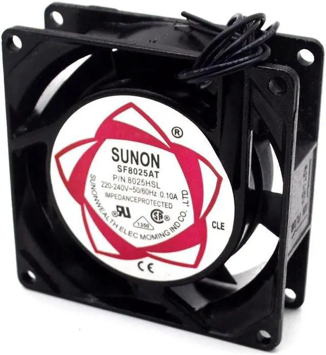 Alt view image 3 of 6 - ! SF8025AT P\/N 2082HSL 220V AC fan blower  SLEEVE cooling fan axial fan 80*80*25mm