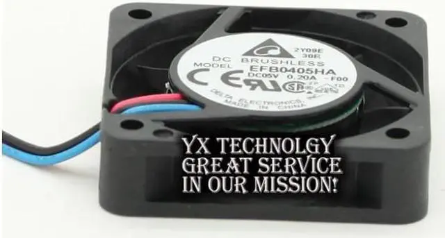 Alt view image 5 of 6 - New original EFB0405HA 4010 4cm 5V 0.20A three wire speed cooling fan for Delta 40*40*10mm