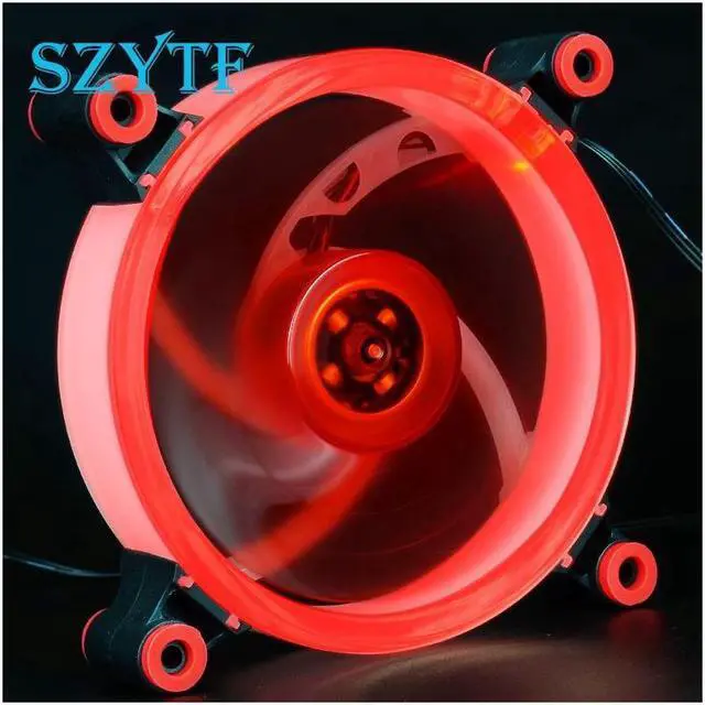 Alt view image 2 of 5 - 12V Chassis fan LED ultra-quiet air volume YTF-00 PC cooling fan 120 * 120 * 25mm computer fan