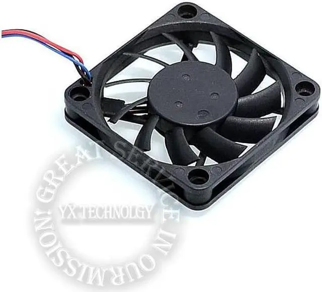 Alt view image 6 of 6 - Delta EFB0612HA 6010 12V 0.18A 6CM 3-wire speed and durability ball bearing cooling fan  60*60*10MM