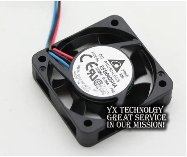Alt view image 6 of 6 - New original EFB0405HA 4010 4cm 5V 0.20A three wire speed cooling fan for Delta 40*40*10mm