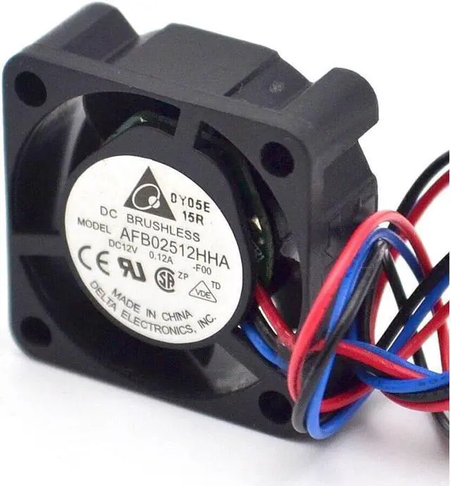 Alt view image 2 of 6 - Delta fan  AFB02512HHA 2.5CM12V 0.12A cooling Fan 2wire or 3wire For SUN 370-5126 V240 V210 P\/N:3705126-01 25x25x10 mm