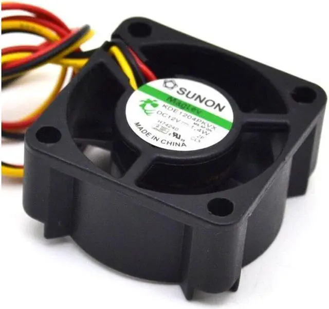 Alt view image 5 of 6 - 1pcs new and original 40*40*20mm 3-wire  4020  4 cm silent fan 1.4W KDE1204PKVX
