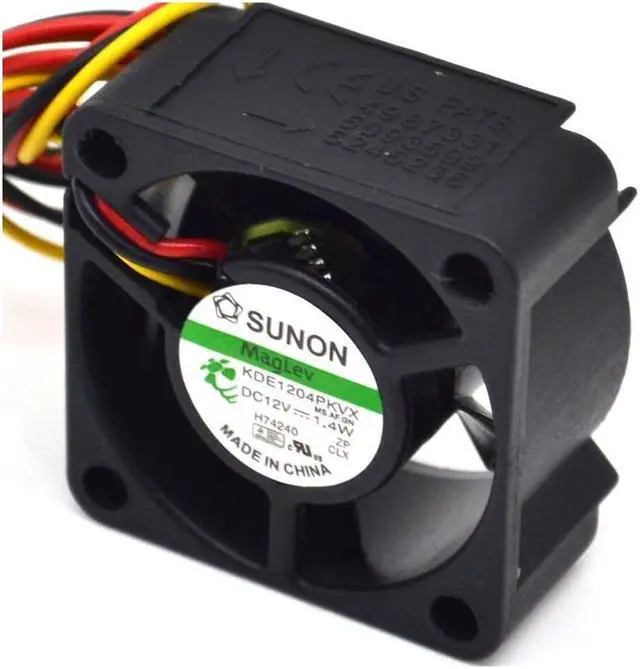 Alt view image 2 of 6 - 1pcs new and original 40*40*20mm 3-wire  4020  4 cm silent fan 1.4W KDE1204PKVX