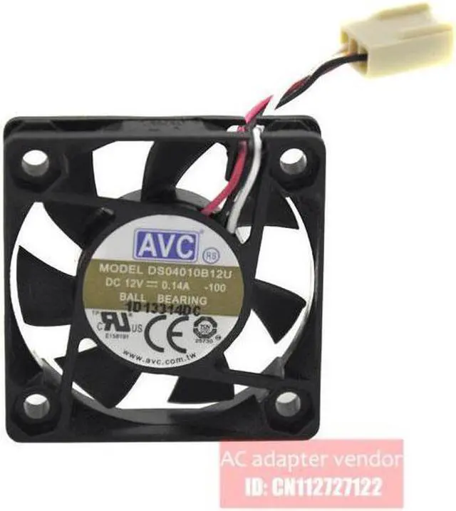 Alt view image 4 of 4 - NEW AVC DS04010B12U 4CM 4010 12V 0.14A silence Cooling fan