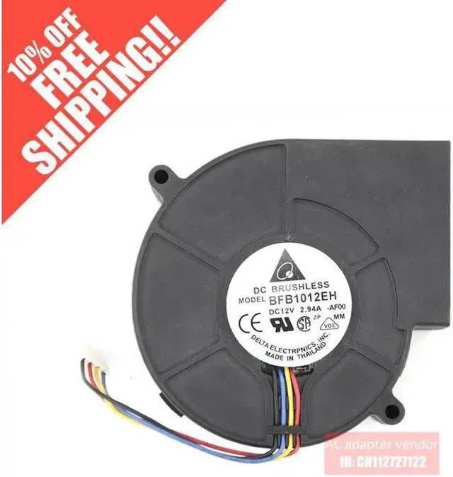 Main image of DELTA 9733 12V 2.94A 3 wire Blower BFB1012EH cooling fan