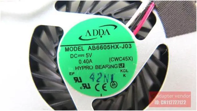 Alt view image 5 of 6 - The new FOR MSI X600 S6000 laptop fan AB6505HX-J03 AB6605HX-J03 (C4500)
