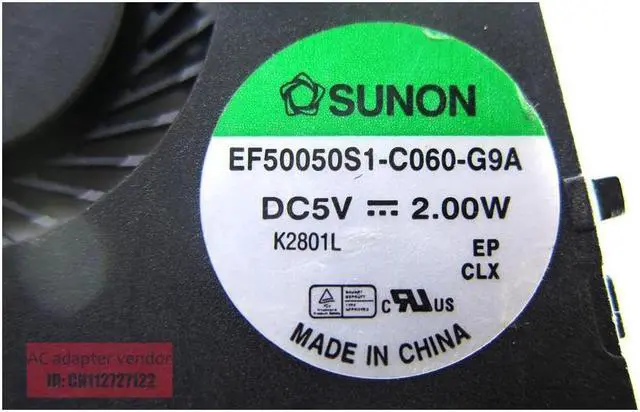 Alt view image 5 of 5 - FOR ACER Aspire One 756 laptop fan DC28000BPA0