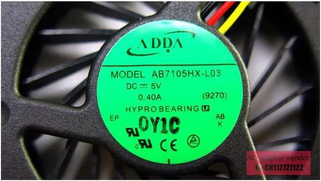 Alt view image 6 of 6 - New  AB7105HX-L03 (9270) - FOR HP HDX9270 fan