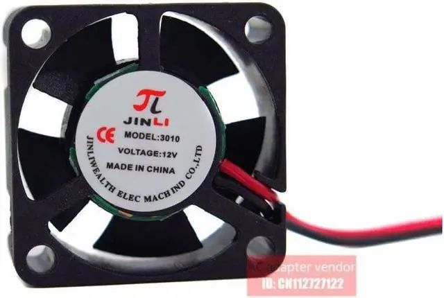Alt view image 2 of 5 - NEW  JinLi 3CM 3010 12V 0.18A 3CM Cooling fan