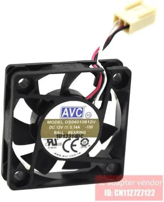 Alt view image 2 of 4 - NEW AVC DS04010B12U 4CM 4010 12V 0.14A silence Cooling fan